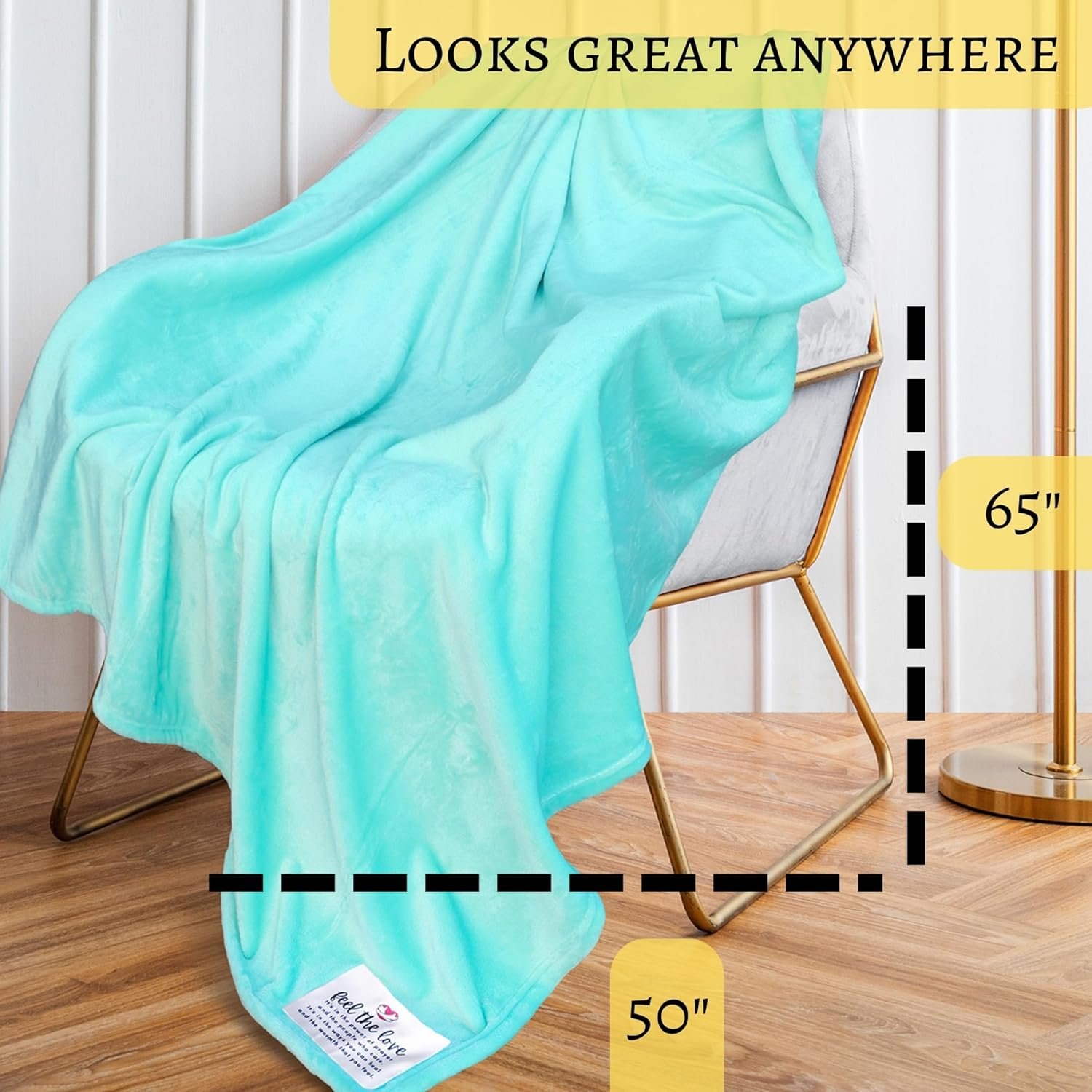 Get Well Blanket - Healing Blanket - Inspirational Blankets for Women/Men - Get Well Soon Gifts - Warm Hugs - Soft Fleece Throw Blanket - Strength - Healing Thoughts (Turquoise Fleece 50x65) - Image 5