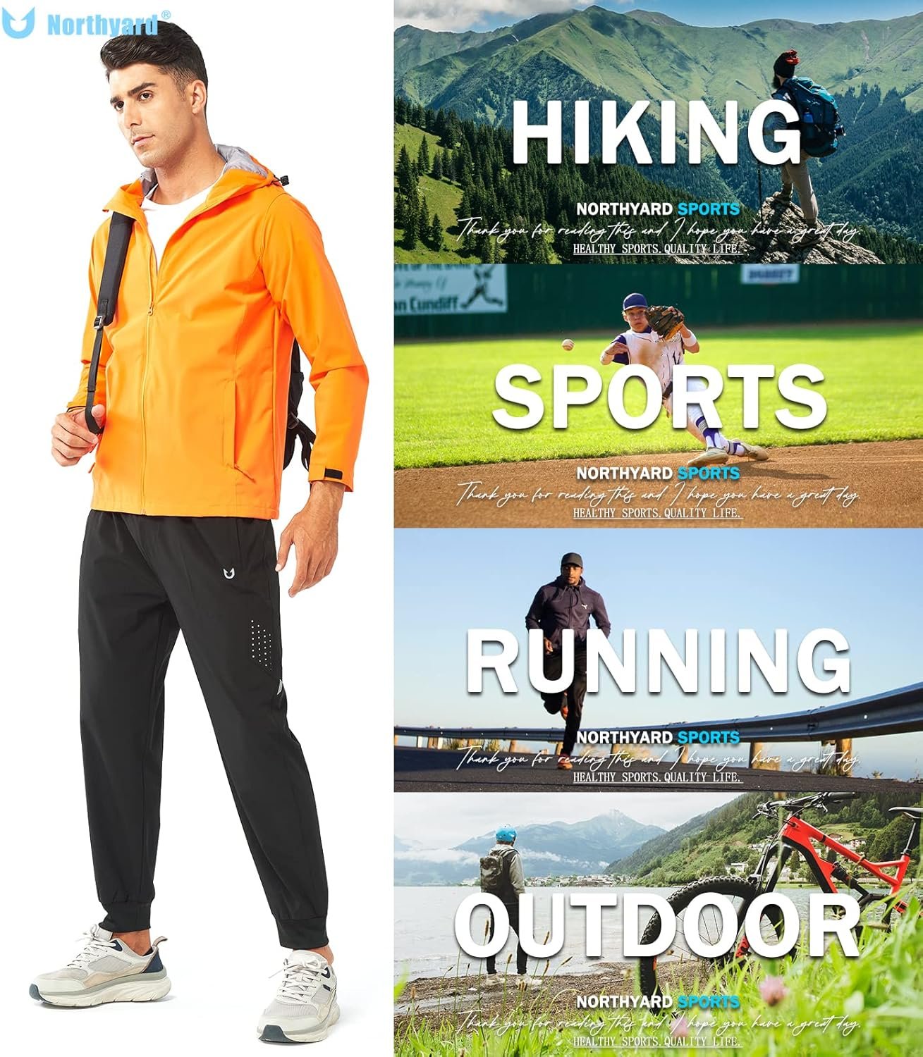 NORTHYARD Men's Athletic Running Pants Lightweight Workout Joggers Quick Dry Gym Sweatpants Active Sports Track Training - Image 7