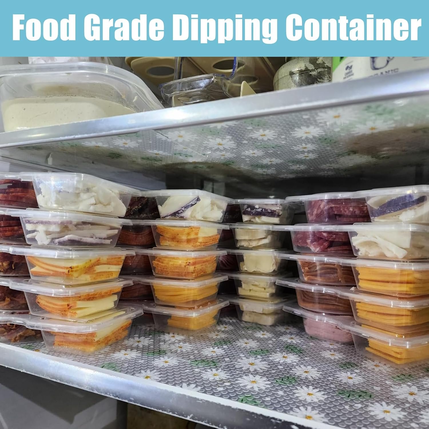 20 Sets Reusable Snack Containers with Lids, BPA-Free Double Compartment Condiment Storage, Leakproof Dipping Cups for Meal Prep, Portion Control, Travel & Outdoor Use (20) - Image 5