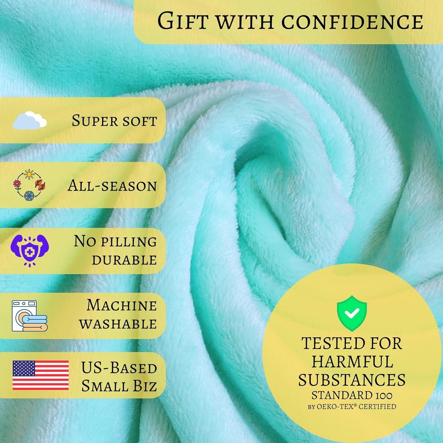 Get Well Blanket - Healing Blanket - Inspirational Blankets for Women/Men - Get Well Soon Gifts - Warm Hugs - Soft Fleece Throw Blanket - Strength - Healing Thoughts (Turquoise Fleece 50x65) - Image 6