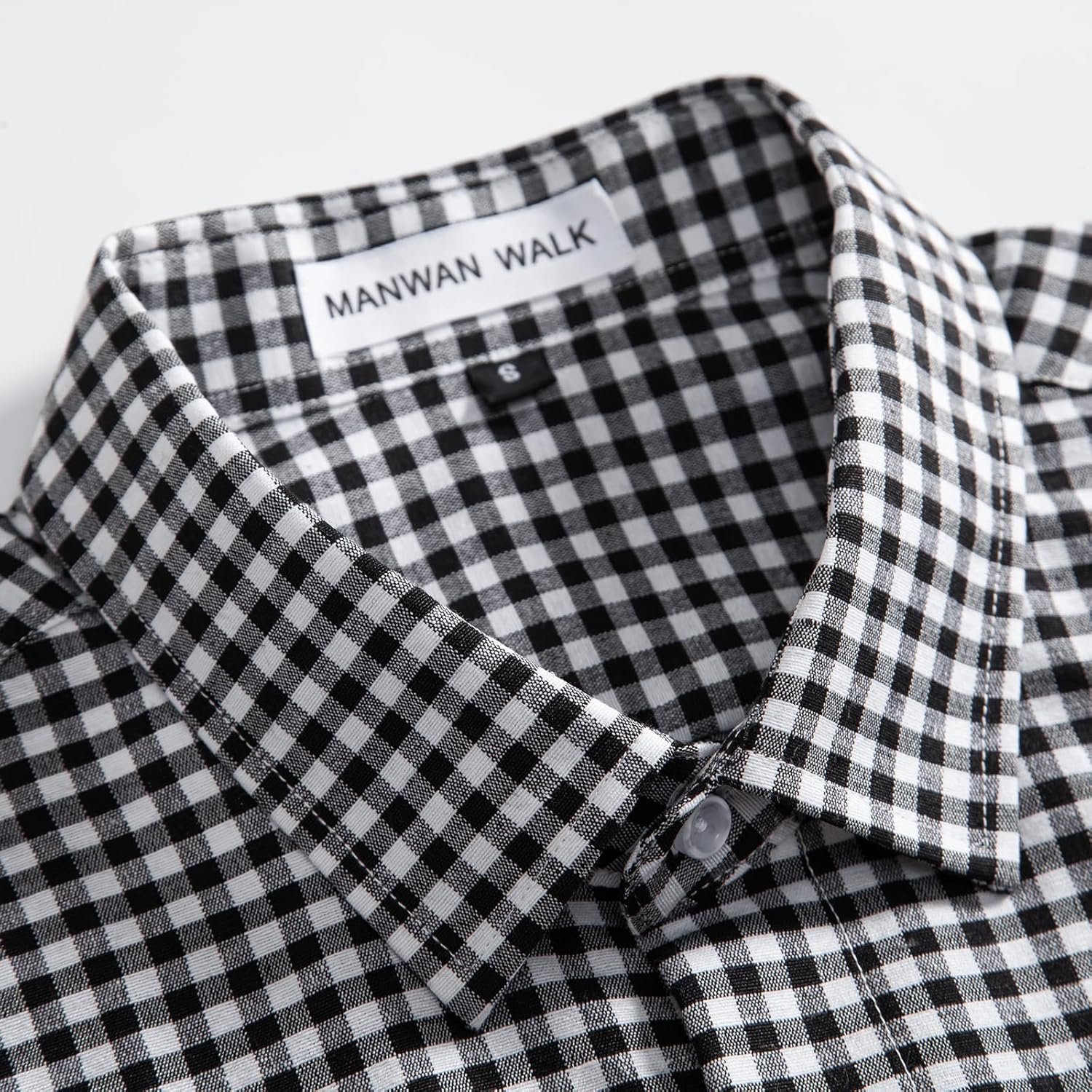 Manwan walk Men's Plaid Button Down Shirts Regular Fit Long Sleeve Casual Business Shirts - Image 6