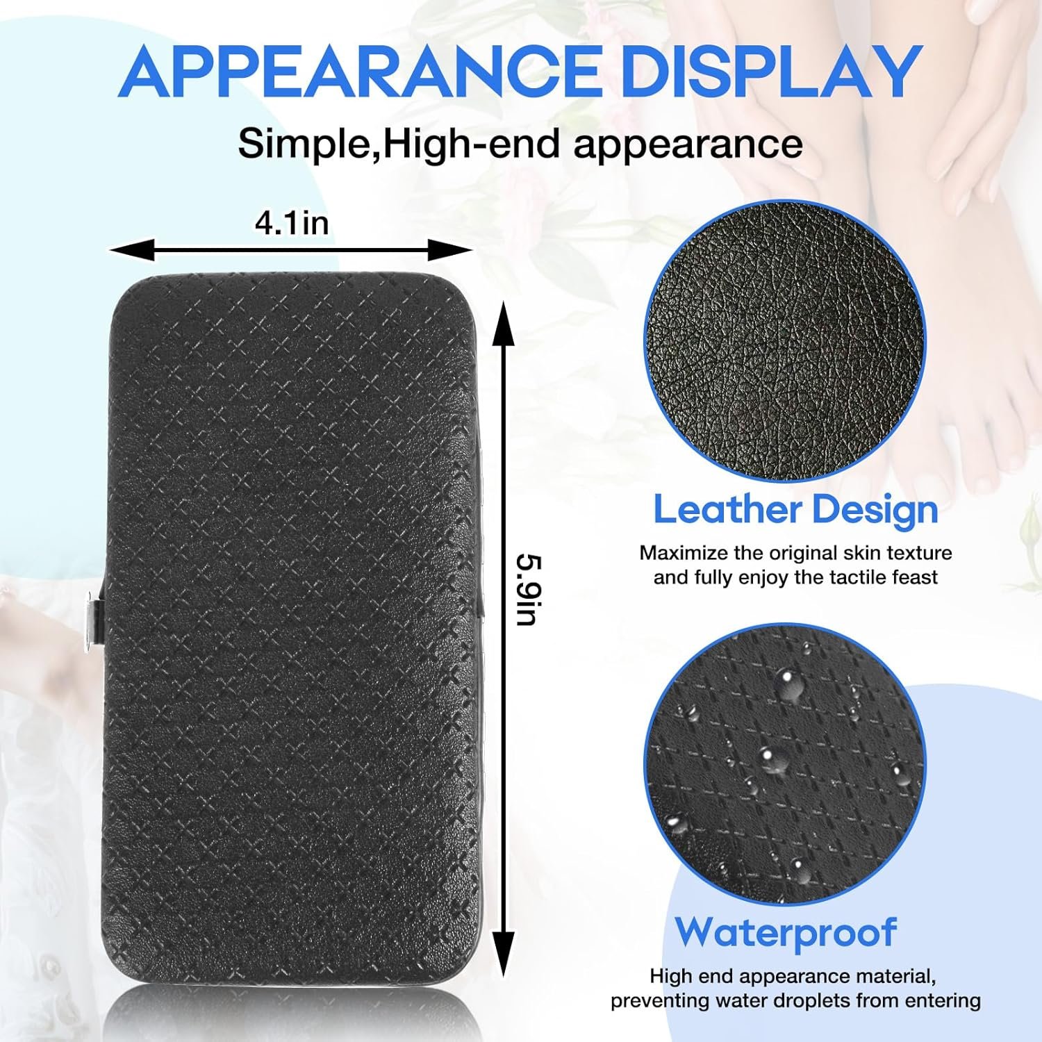 Nail Clippers Set, 21-in-1 Piece Manicure Set & Pedicure Kit, Stainless Steel Fingernail & Toenail Clipper Cutters, Professional Nail Care Tools with Luxurious Travel Case for Men and Women, Black - Image 4