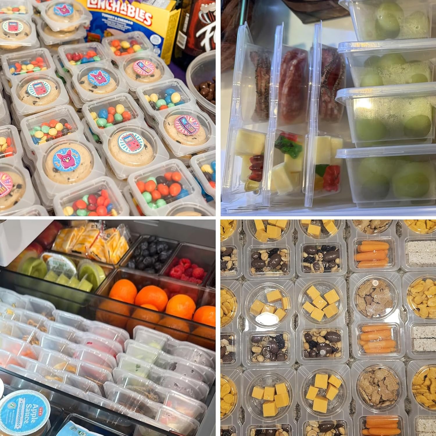 20 Sets Reusable Snack Containers with Lids, BPA-Free Double Compartment Condiment Storage, Leakproof Dipping Cups for Meal Prep, Portion Control, Travel & Outdoor Use (20) - Image 8