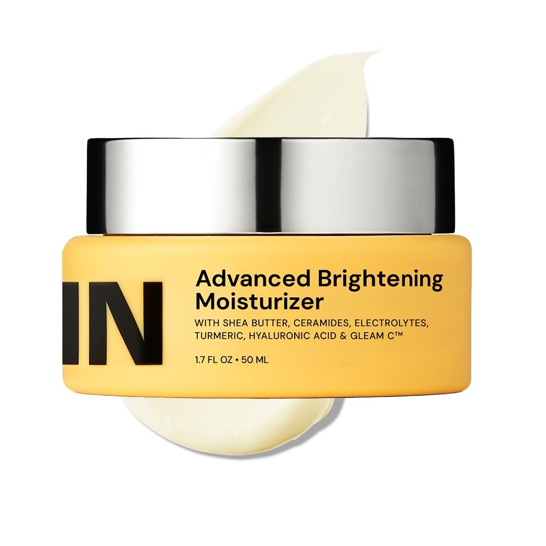 Gleamin Advanced Brightening Face Moisturizer - Face Cream for Women & Men with Vitamin C, Ceramides, Turmeric & Hyaluronic Acid - Faded Cream for Dark Spots, Uneven Skin Tone & Hydration - 1.7 fl oz - Image 2