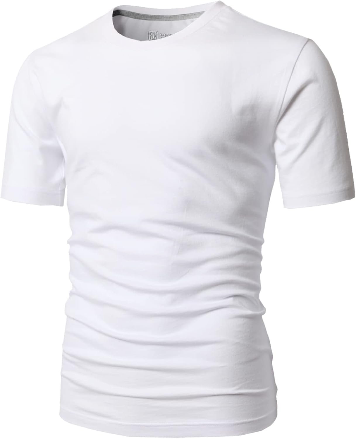H2H Mens Casual Slim Fit Short Sleeve T-Shirts Soft Lightweight V-Neck/Crew-Neck Size XS to 3XL - Image 3