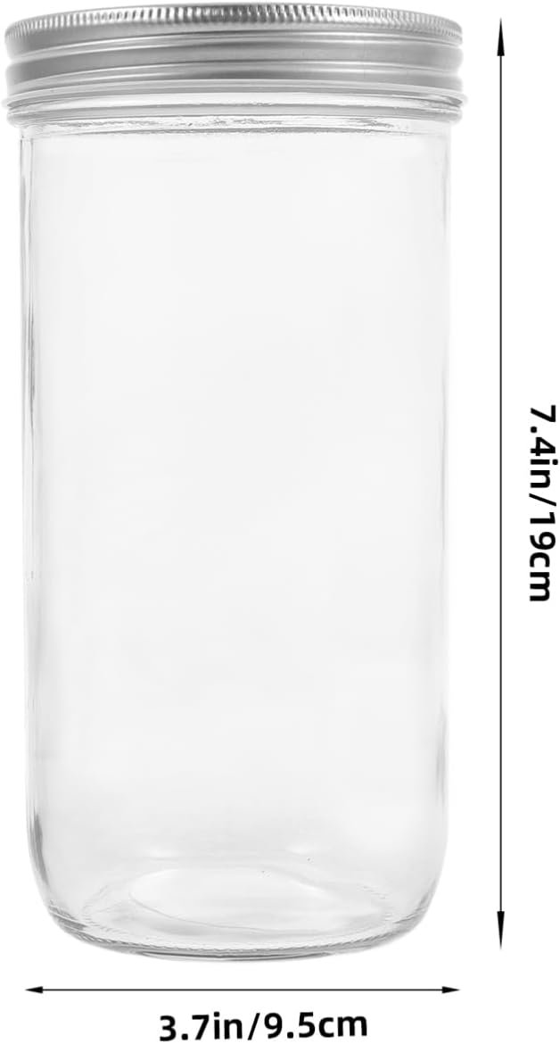 Glass Food Storage Jar with Airtight Seal Versatile Kitchen Canister for Oats Spices Design for Easy Visibility Easy to Clean Storage - Image 3