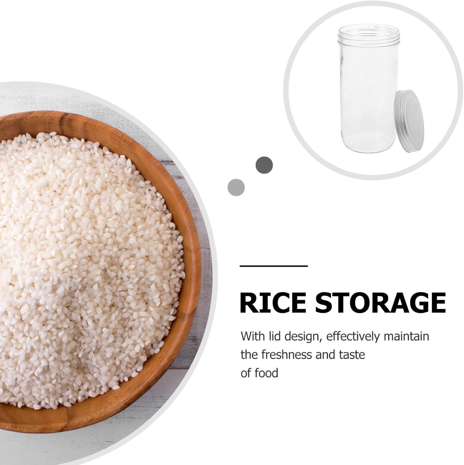 Glass Food Storage Jar with Airtight Seal Versatile Kitchen Canister for Oats Spices Design for Easy Visibility Easy to Clean Storage - Image 10