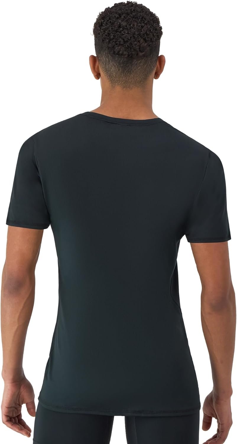 Hanes Men's Moves Breathable Mesh Back T-Shirt, X-Temp Moisture-Wicking Tee, White or Black/Grey, 3-Pack - Image 4