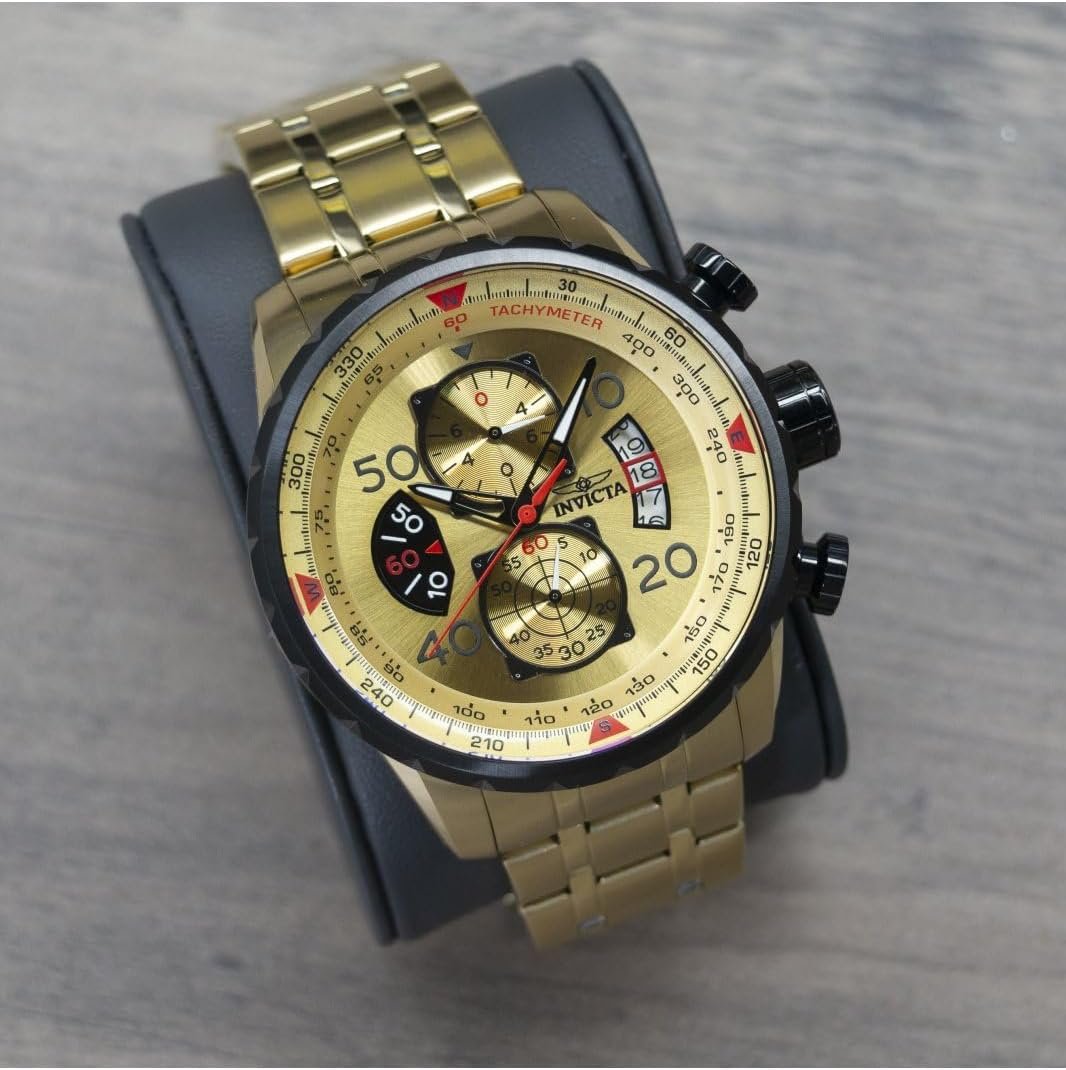 Invicta Men's Aviator Analog Display Japanese Quartz Watch - Image 8