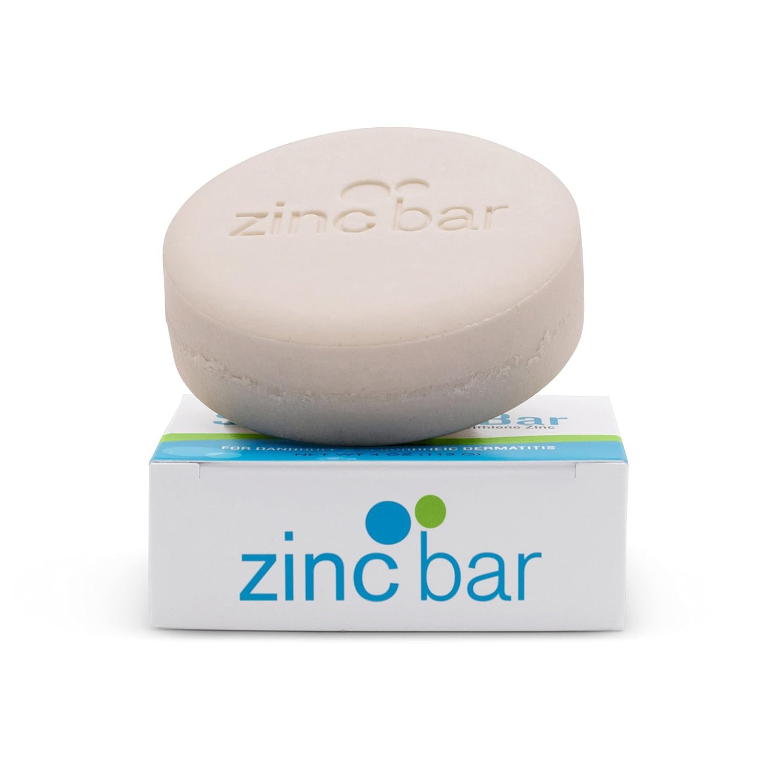 2% Pyrithione Zinc Shampoo Bar for dandruff and seborrheic dermatitis - Peppermint (4 Oz) - Image 2