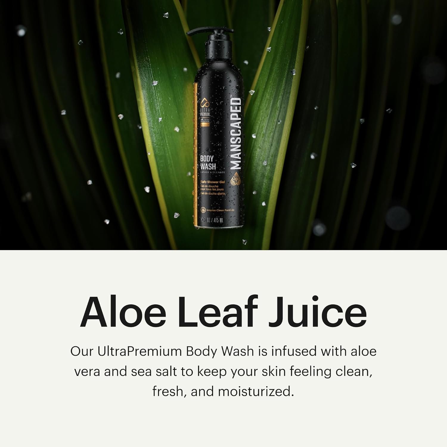 MANSCAPED® Men’s UltraPremium Refined® Body Wash, Luxurious Clean Formula Infused with Aloe Vera and Sea Salt, Refreshing and Nourishing Daily Shower Gel for Hydrating Skin, (16 oz) - Image 4