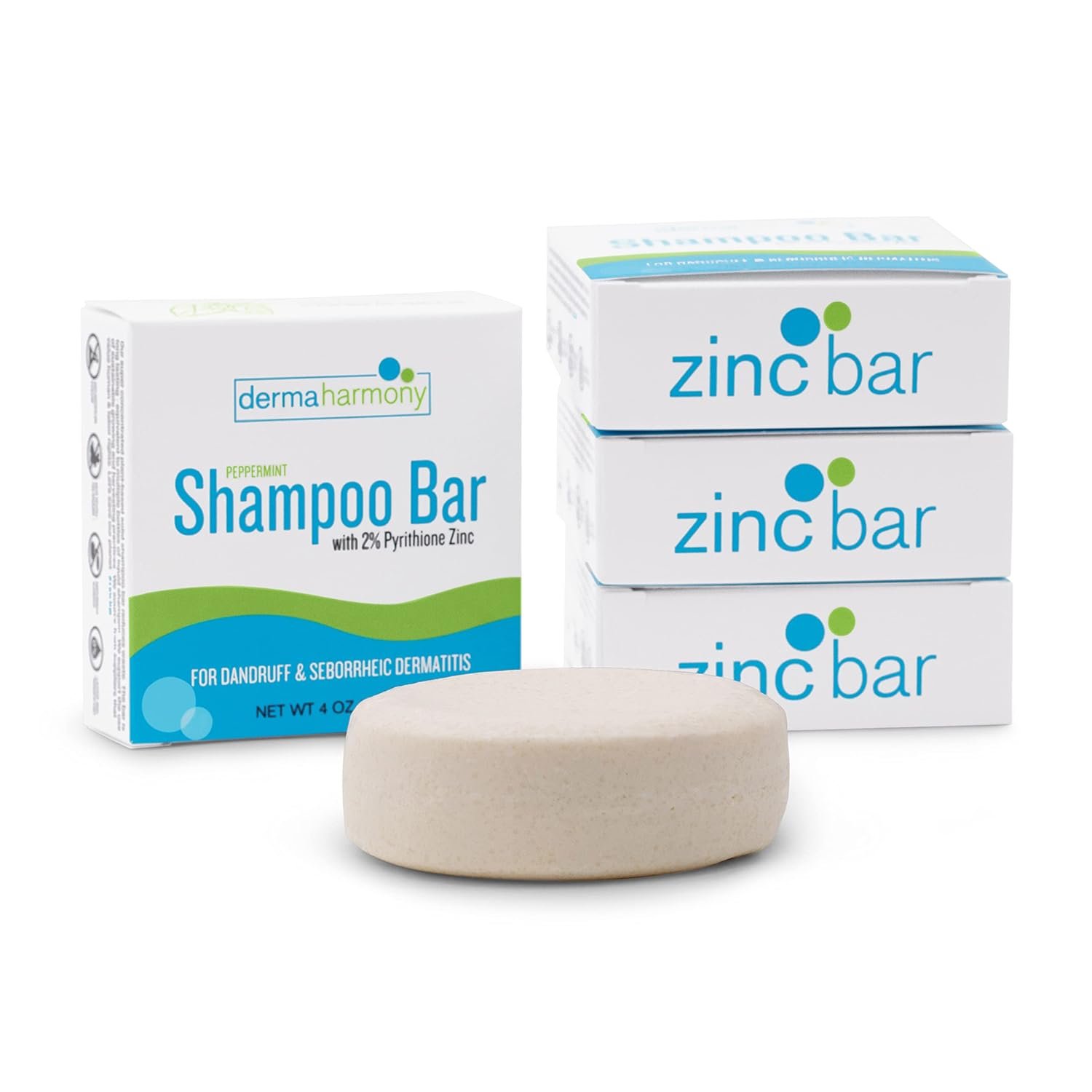 2% Pyrithione Zinc Shampoo Bar for dandruff and seborrheic dermatitis - Peppermint (4 Oz) - Image 8