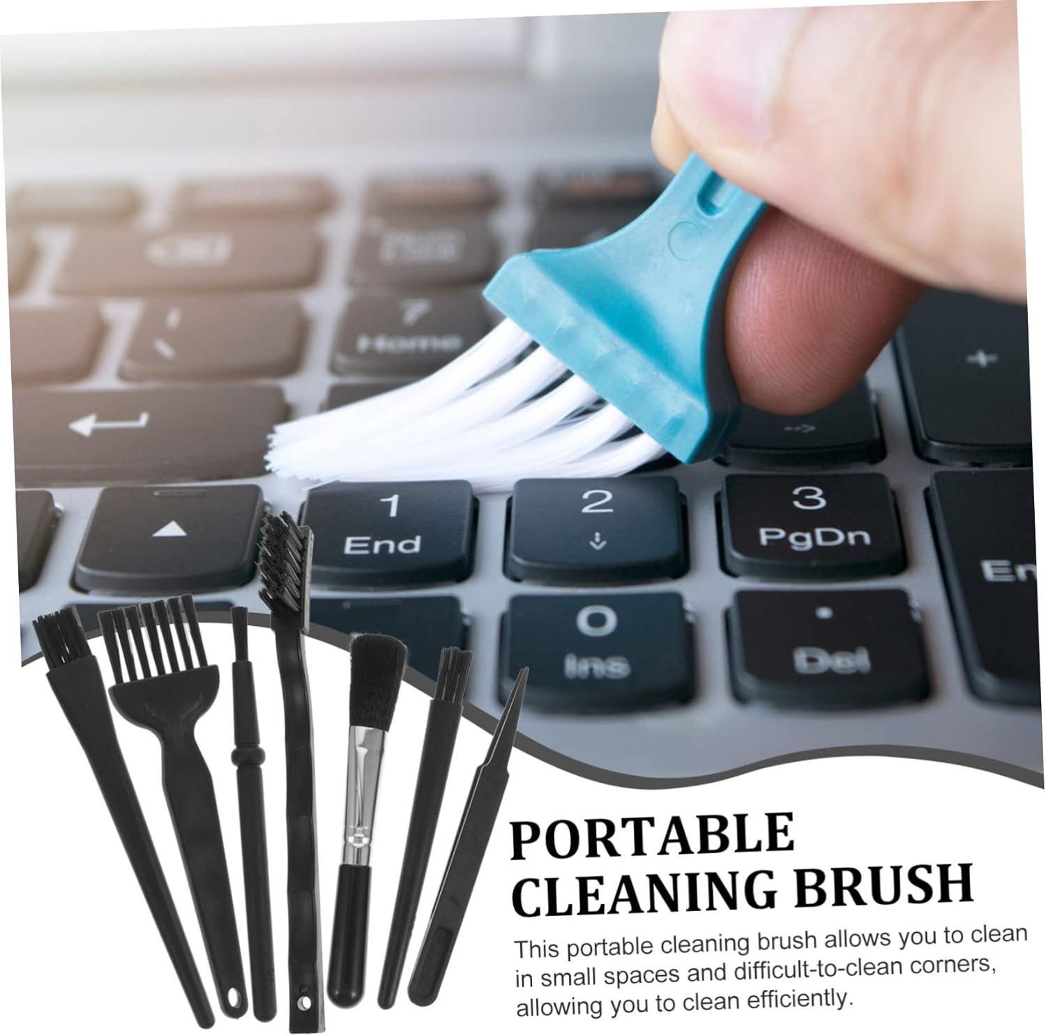 Gadpiparty Keyboard Sweep 1 Set Multipurpose Cleaning Kit for Electronics Keyboard Tv - Image 6