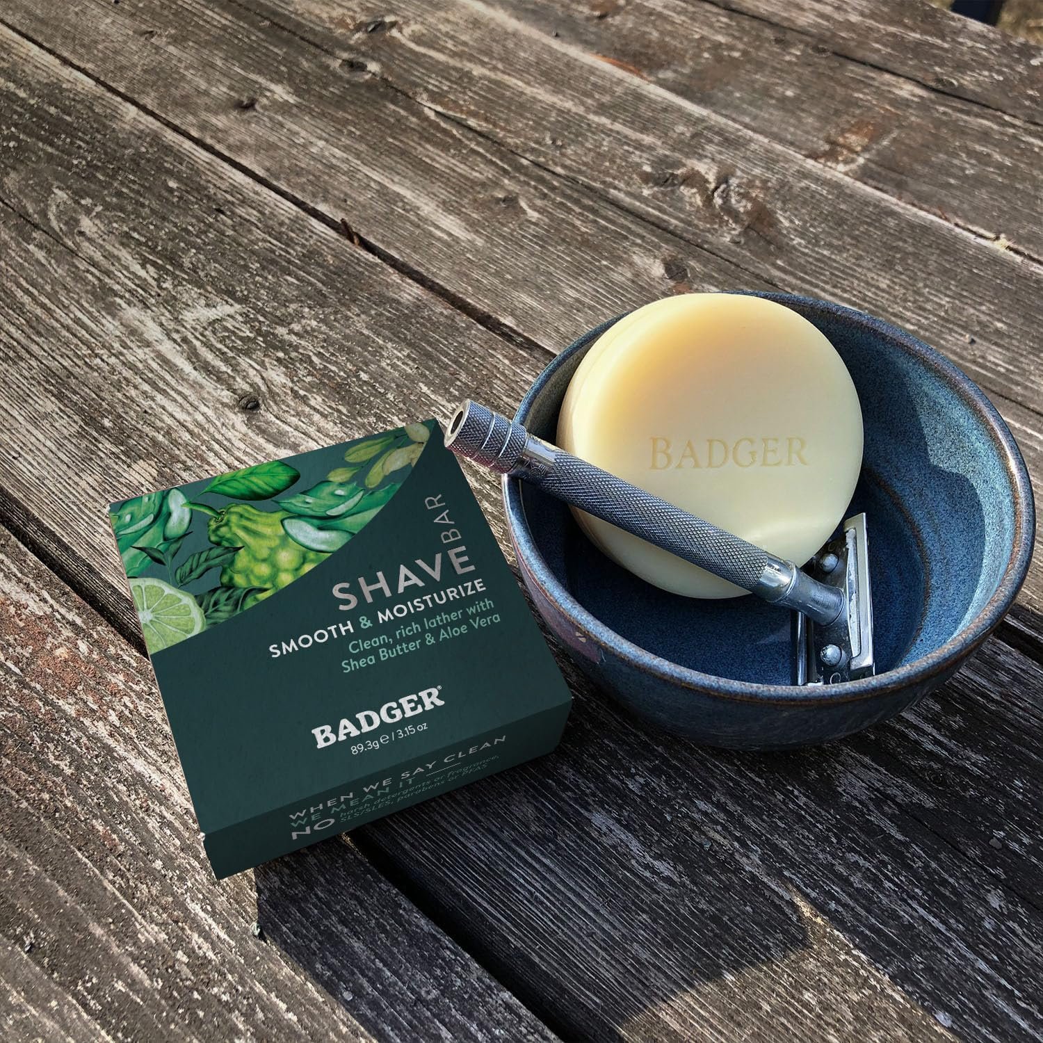 Badger Shaving Soap Puck, Organic Moisturizing Shave Soap Bar, Rich Lasting Lather, Light Natural Scent, Plastic Free & Vegan Shave Soap for Men & Women, 3.15 oz Bar - Image 6