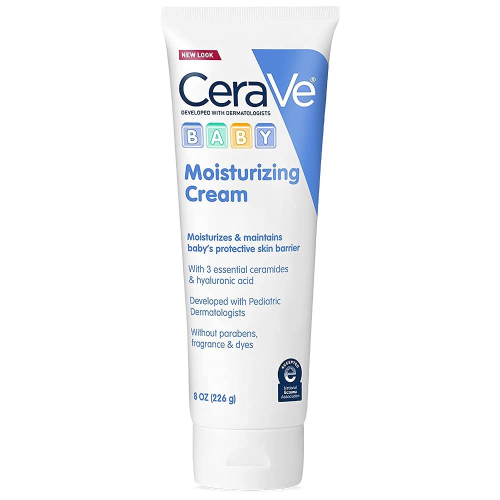 CeraVe Baby Cream, Gentle Moisturizing Cream with Ceramides, Fragrance, Paraben, Dye & Phthalates Free, Rich & Non-Greasy Feel, Gentle Baby Skin Care, 8 Ounce - Image 2