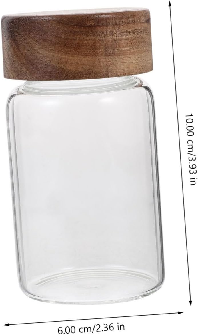 Glass Jar Lid Airtight Seal Food Storage Container Kitchen Canister Mason Jar - Image 9