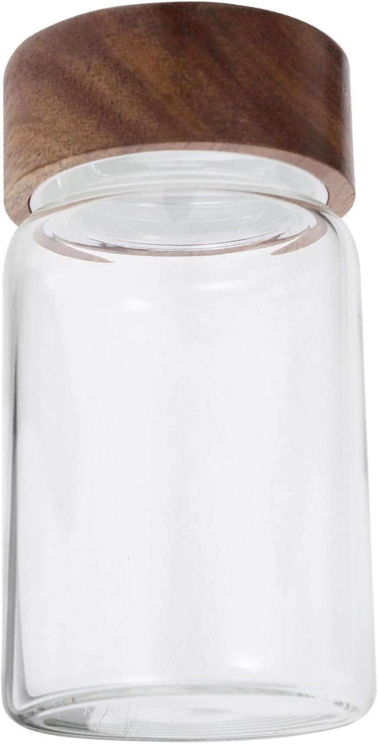Glass Jar Lid Airtight Seal Food Storage Container Kitchen Canister Mason Jar - Image 2