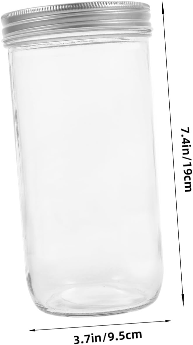 Zerodeko Glass Food Storage Jar with Airtight Canister for Spices Beans Tea and Snacks and Storage - Image 3