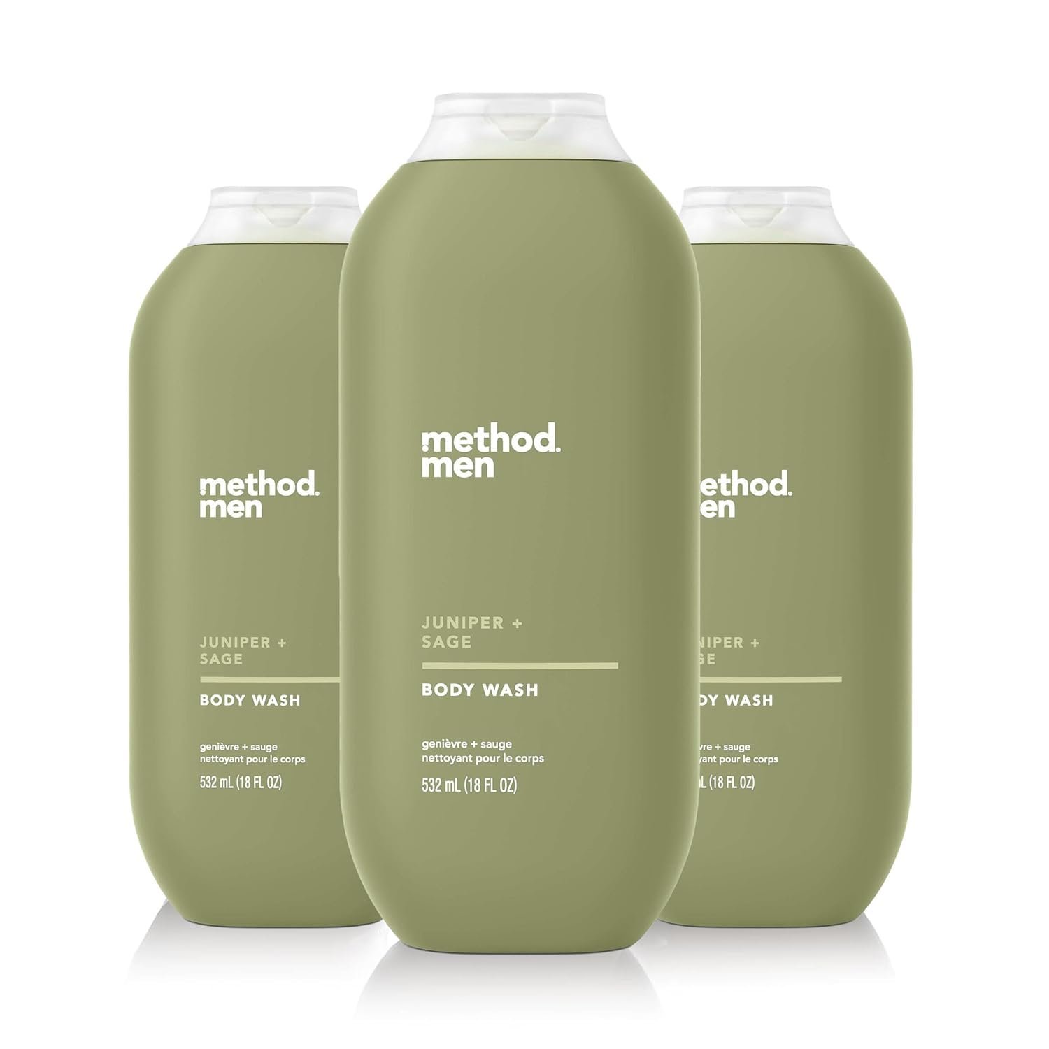 Method Men, Juniper + Sage Body Wash, 18oz (Pack of 3) - Image 2