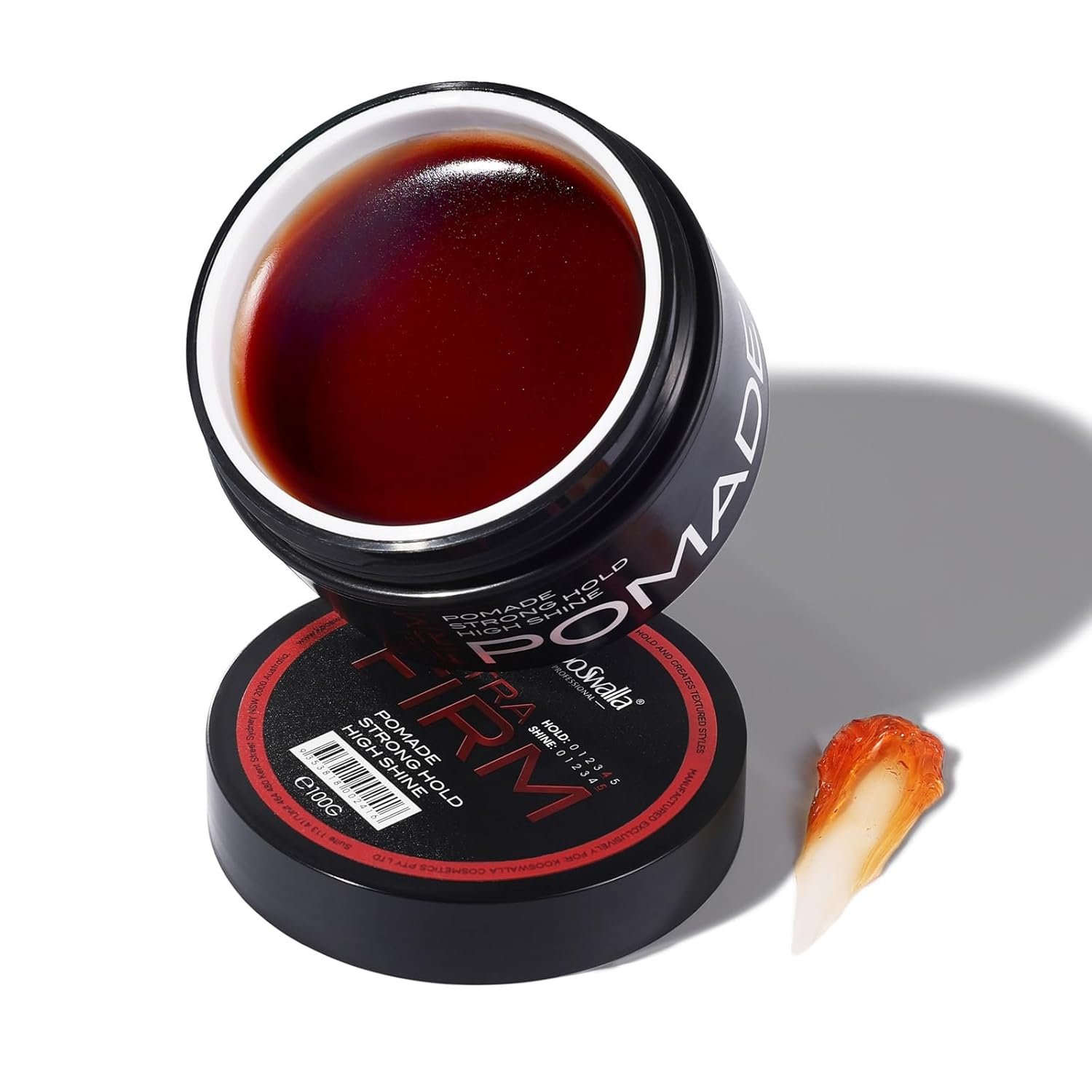 Hair Pomade for Men, High Shine Long Last Mens Hair Styling Gel Pomade Strong Hold for All Hair Types with Natural Ingredient 100g - Image 2