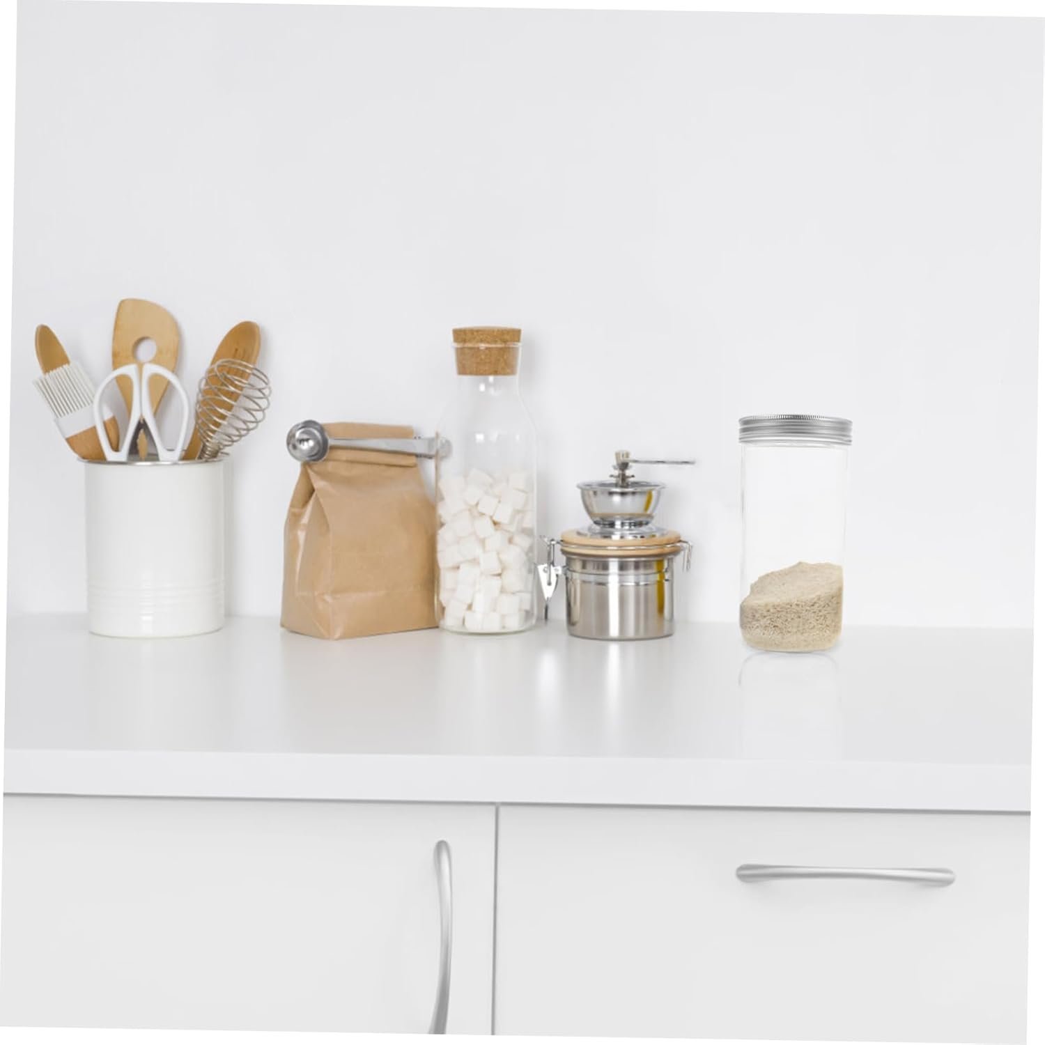 Transparent Glass Storage Jar Airtight Container for Kitchen Snacks Spices and Dried Foods Food Sealing Jar with Wide Mouth for Easy Refill - Image 8