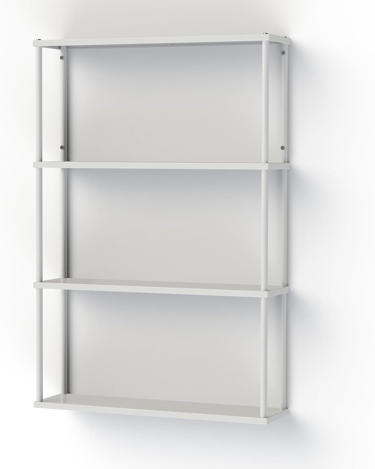 Mango Steam Wall-Mounted Steel Shelving Unit for Kitchen, Storage or Display Use - White - (36" H X 24" W X 6" D) - Image 6