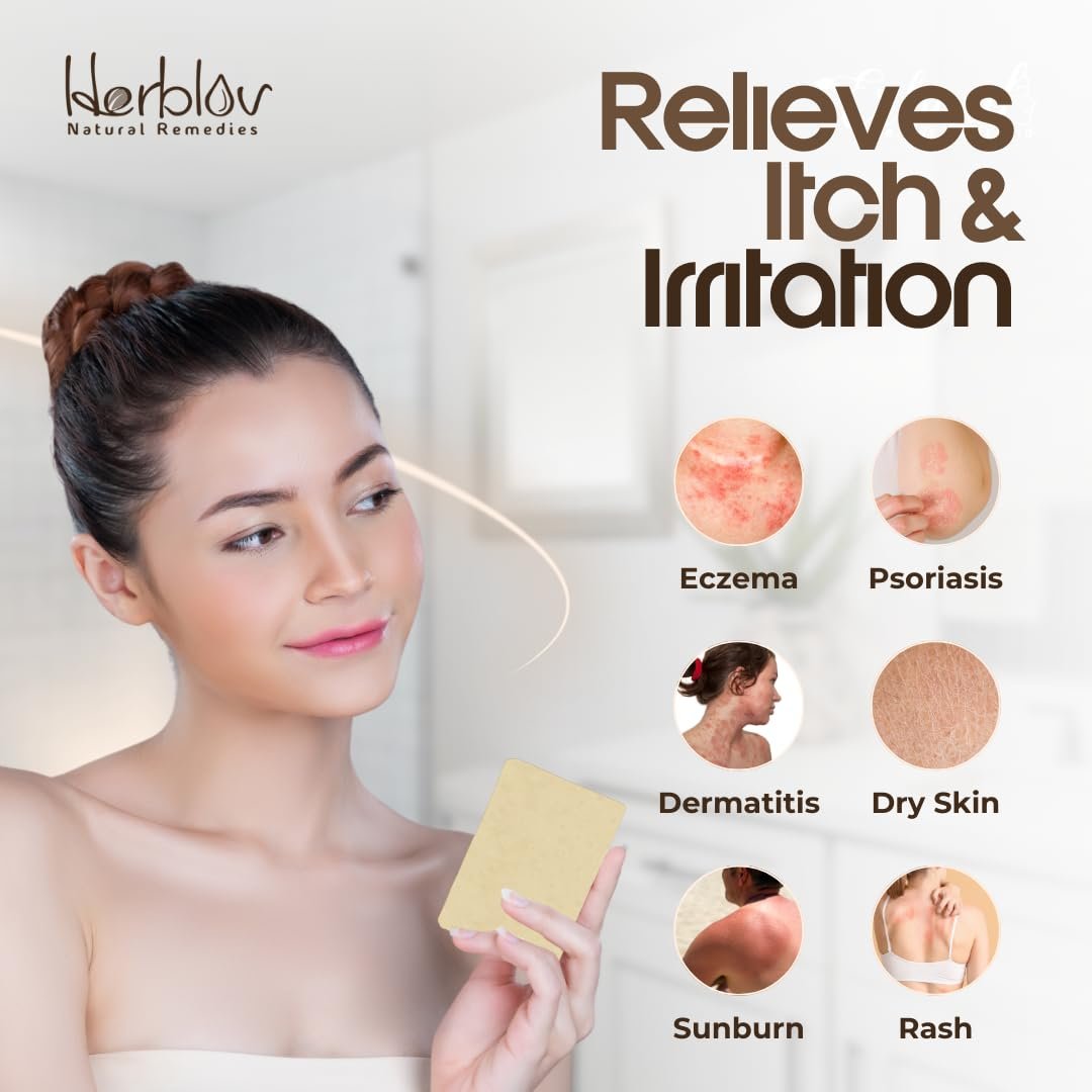 Oatmeal Soap – Natural Oatmeal & Honey Goat Milk Soap Bar – Face & Body Wash for Eczema, Psoriasis, Dry, Itchy, Sensitive Skin Relief – Unscented Great for Kids, Babies – Handcrafted, Made in USA - Image 4