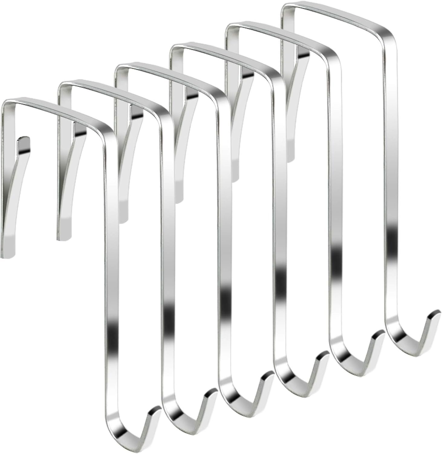 10Pcs Over The Door Hooks, Metal Door Hanger Z Hooks, Sturdy Over Door Hooks for Hanging Clothes, Towels, Coats and More - Image 2