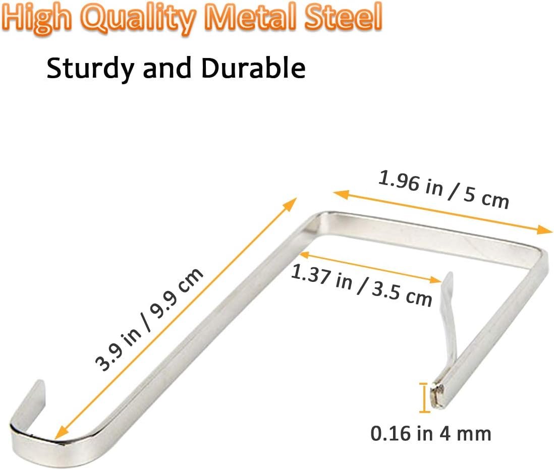 10Pcs Over The Door Hooks, Metal Door Hanger Z Hooks, Sturdy Over Door Hooks for Hanging Clothes, Towels, Coats and More - Image 4