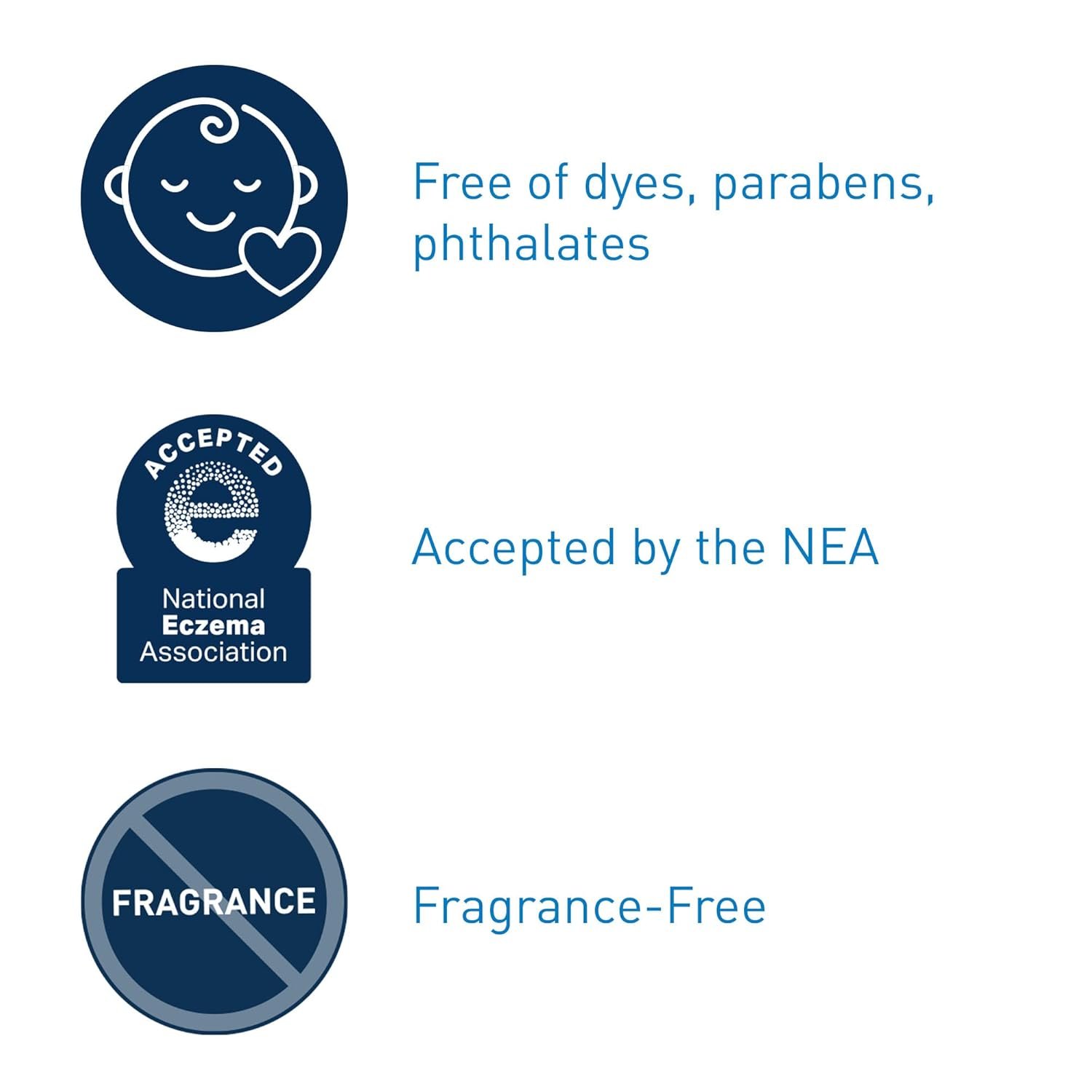 CeraVe Baby Cream, Gentle Moisturizing Cream with Ceramides, Fragrance, Paraben, Dye & Phthalates Free, Rich & Non-Greasy Feel, Gentle Baby Skin Care, 8 Ounce - Image 5