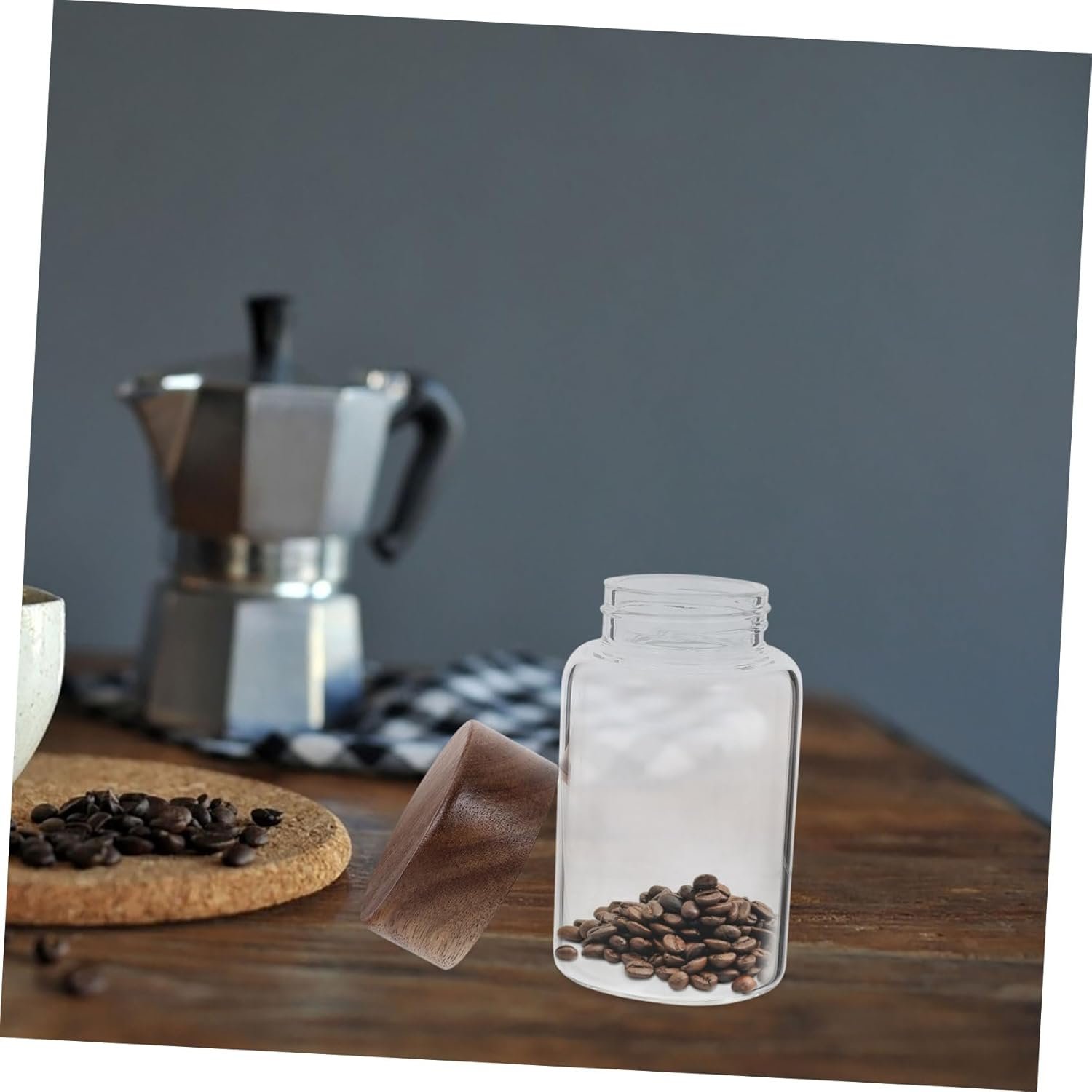 Glass Jar Lid Airtight Seal Food Storage Container Kitchen Canister Mason Jar - Image 7