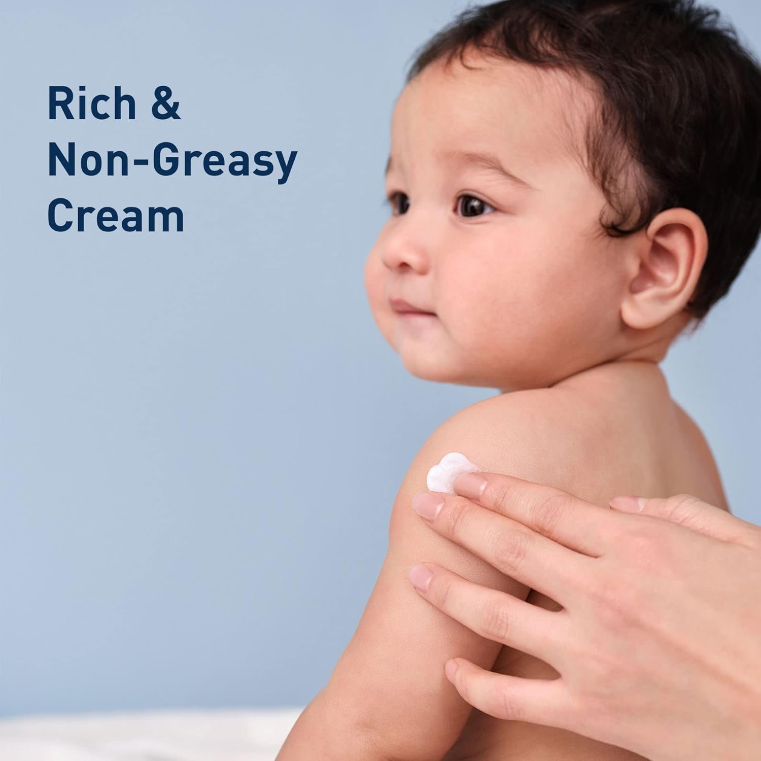 CeraVe Baby Cream, Gentle Moisturizing Cream with Ceramides, Fragrance, Paraben, Dye & Phthalates Free, Rich & Non-Greasy Feel, Gentle Baby Skin Care, 8 Ounce - Image 3