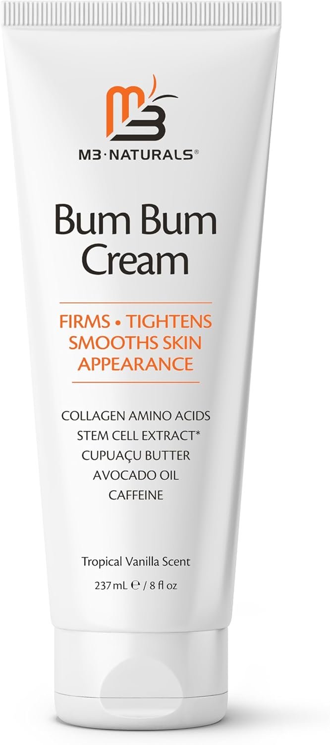 Bum Bum Cream with Lemon Vanilla Scent, 2-in-1 Skin Care Cellulite Treatment & Massage Lotion, Non-Greasy Skin Tightening for Firm Butt, Belly, and Thighs with Cupuaçu, Collagen, and Caffeine, 8 Fl Oz - Image 2