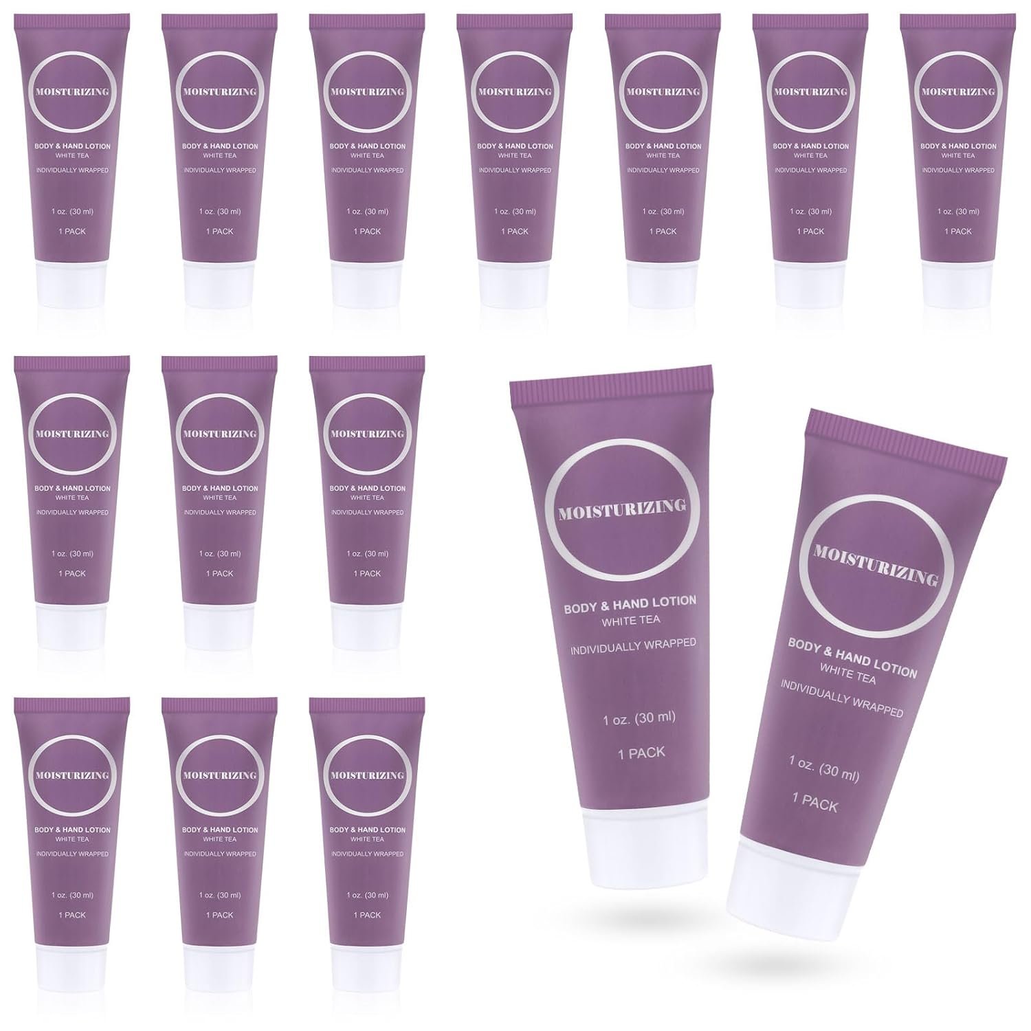 Travel Size Body Lotion, Small Hand Cream Lotion Bulk, Nourishing Extra Dry Skin Individually Wrapped Mini Bottle Shower Moisturizer Lotion Toiletries for Travel Hotel Homeless 1 oz (Pack of 60) - Image 2