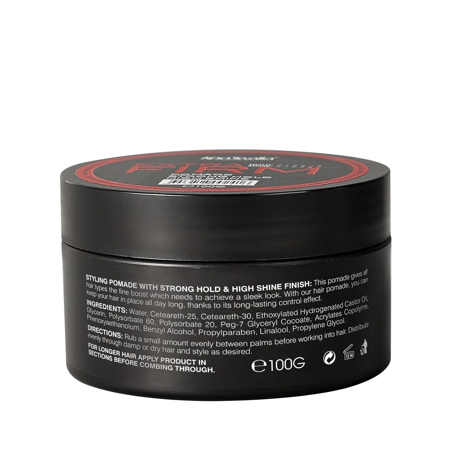 Hair Pomade for Men, High Shine Long Last Mens Hair Styling Gel Pomade Strong Hold for All Hair Types with Natural Ingredient 100g - Image 4