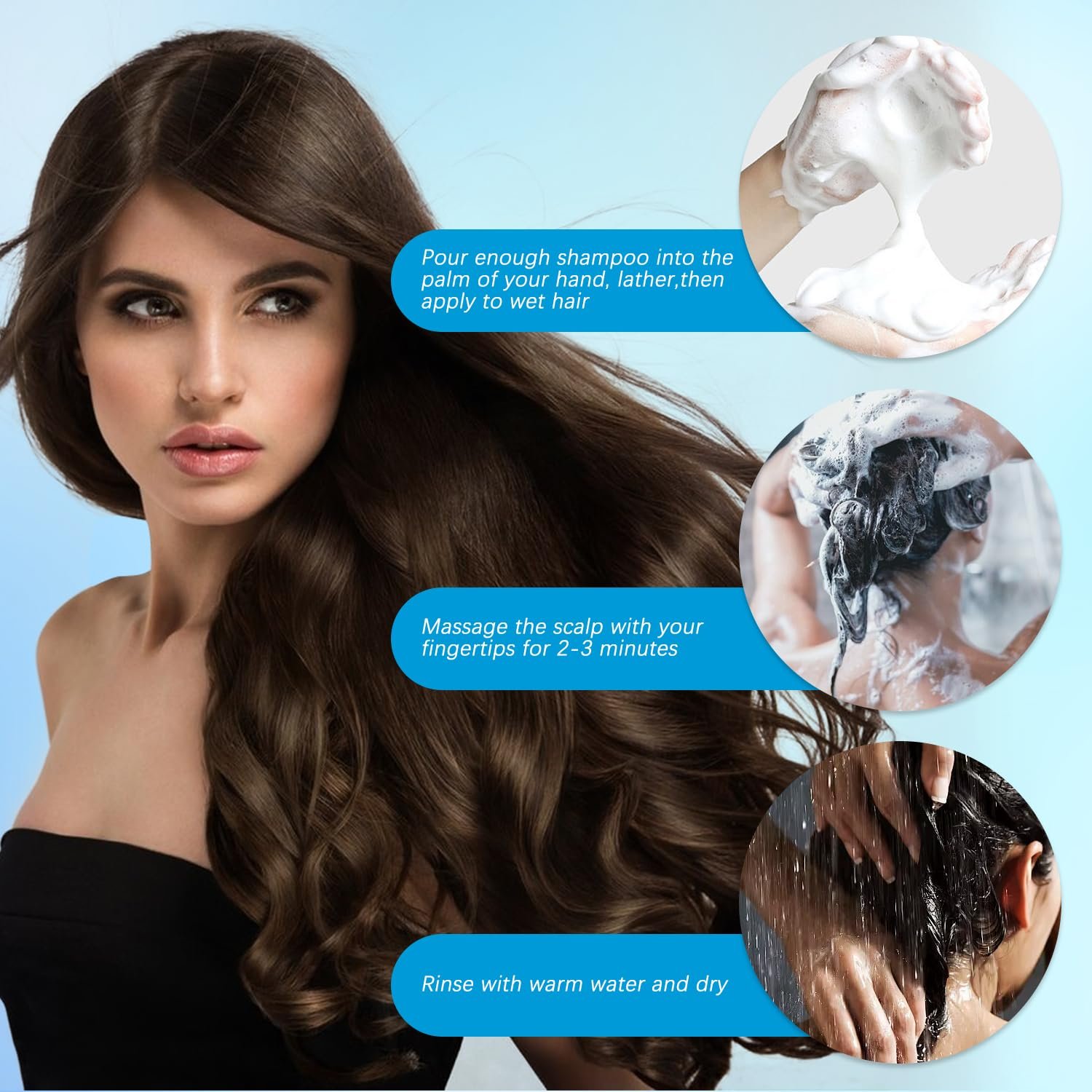 Nipori Shampoo,Nipori Oil Control Refreshing Anti-Dandruff Cleansing Shampoo,Anti Hair Loss for Men and Women - Image 3