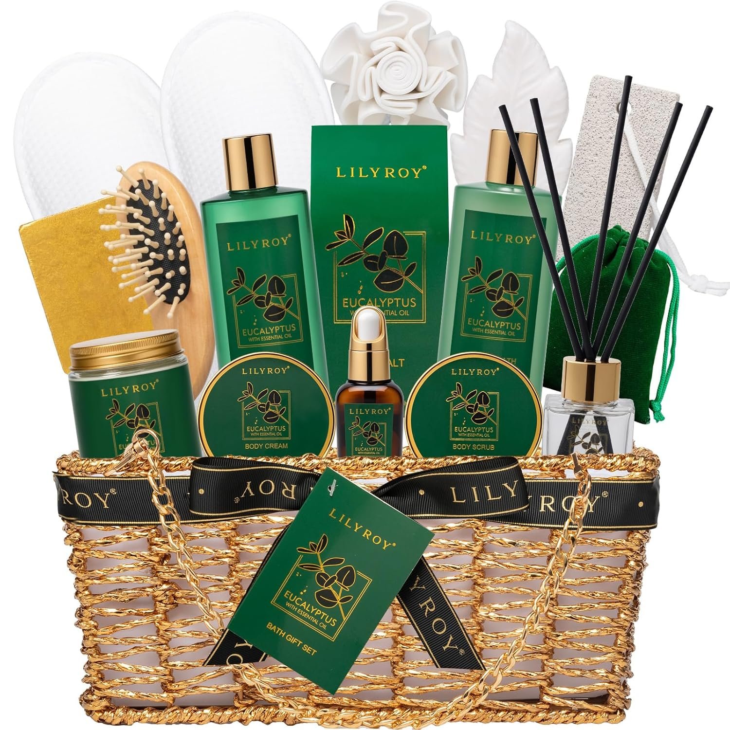 18-Piece Luxury Spa Gift Basket Set for Fathers Day Bath & Body Care Kit for Women & Men Perfect Gift for Christmas Mother's Day Birthday with Shower Gel & More Great for Holidays & Special Occasions - Image 2