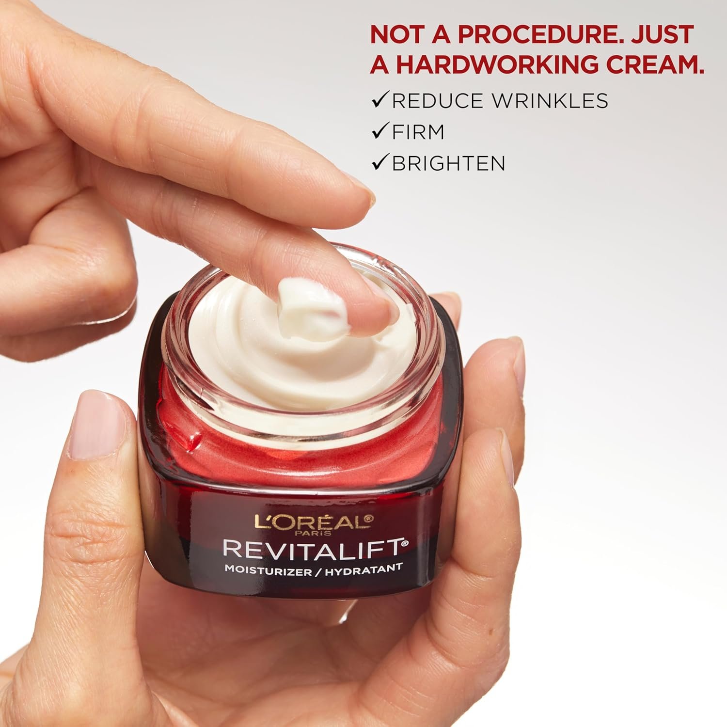 L'Oreal Paris Revitalift Triple Power Anti-Aging Face Moisturizer, Fragrance Free, Pro Retinol, Hyaluronic Acid & Vitamin C to Reduce Wrinkles, Firm & Brighten Skin, 2.55 Oz - Image 7