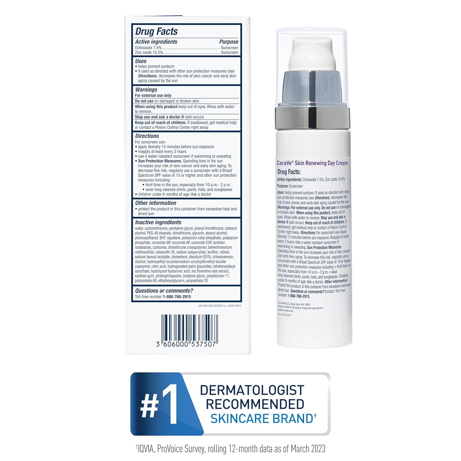 CeraVe Anti-Aging Face Cream SPF 30, Anti-Wrinkle Retinol Cream with Hyaluronic Acid and Ceramides, 1.76 oz - Image 8