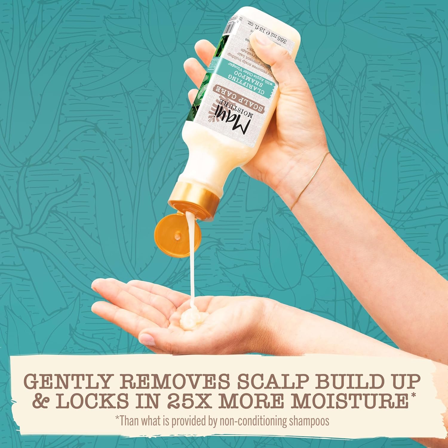 Maui Moisture Scalp Care Clarifying Shampoo, Apple Cider Vinegar Curly Hair Shampoo Moisturizes & Removes Scalp Build-Up, Sulfate-Free Surfactants, 13 fl. oz - Image 6