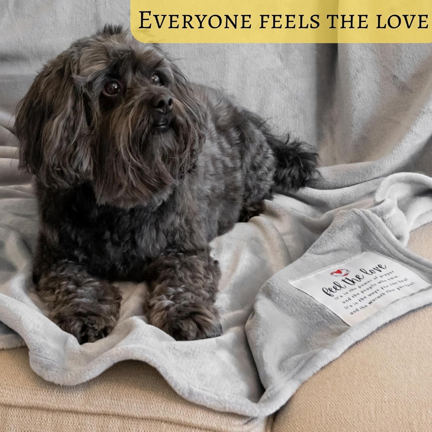 Get Well Blanket - Healing Blanket - Inspirational Blankets for Women/Men - Get Well Soon Gifts - Warm Hugs - Soft Fleece Throw Blanket - Strength - Healing Thoughts (Gray Fleece 50x65) - Image 7