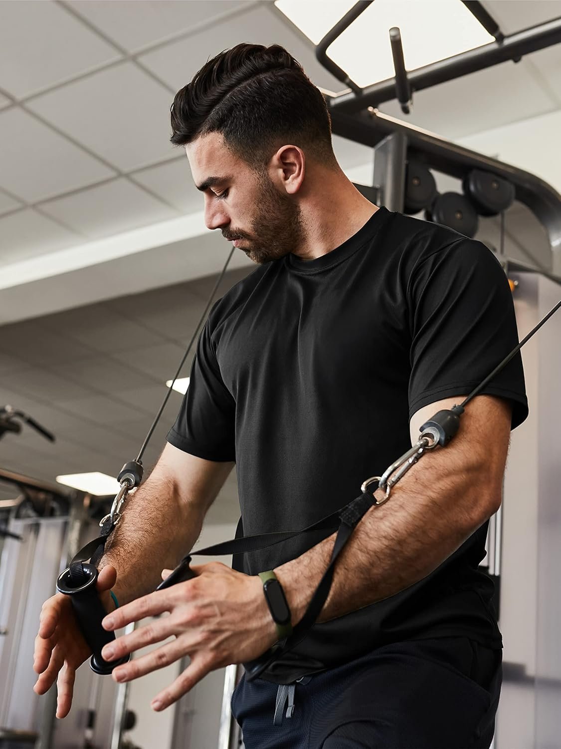 Men's Dry Fit Moisture Wicking 3 & 5 Pack Tech Performance Mesh Quick Dry Active Athletic Crew T Shirts - Image 4