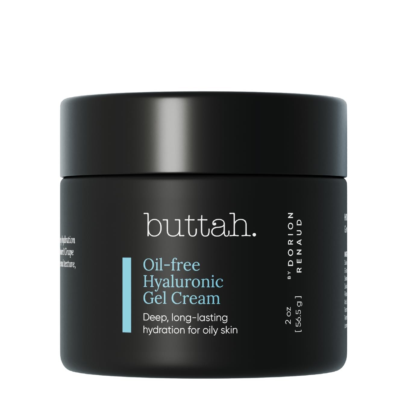 Buttah Skin by Dorion Renaud Oil-Free Hyaluronic Gel Cream 2oz - Daily Moisturizer - Hyaluronic Acid for Deep Hydration - AM & PM Moisturizer - Naturally Based Skin Care - Black-Owned Skincare - Image 2