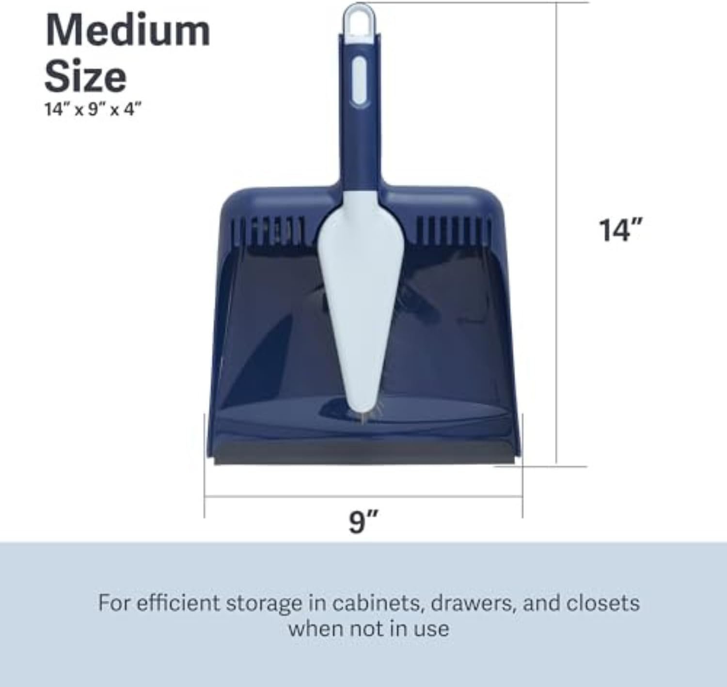 Casabella Wayclean Handheld Angled, Medium, Grey Dustpan and Brush Set, Green and Taupe - Image 7