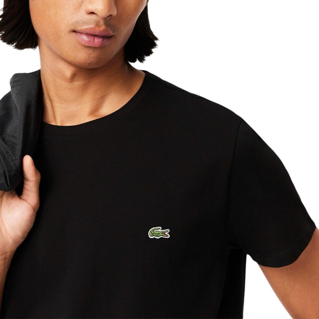 Lacoste Men's Short Sleeve Pima Jersey Crew Neck Tee - Image 3