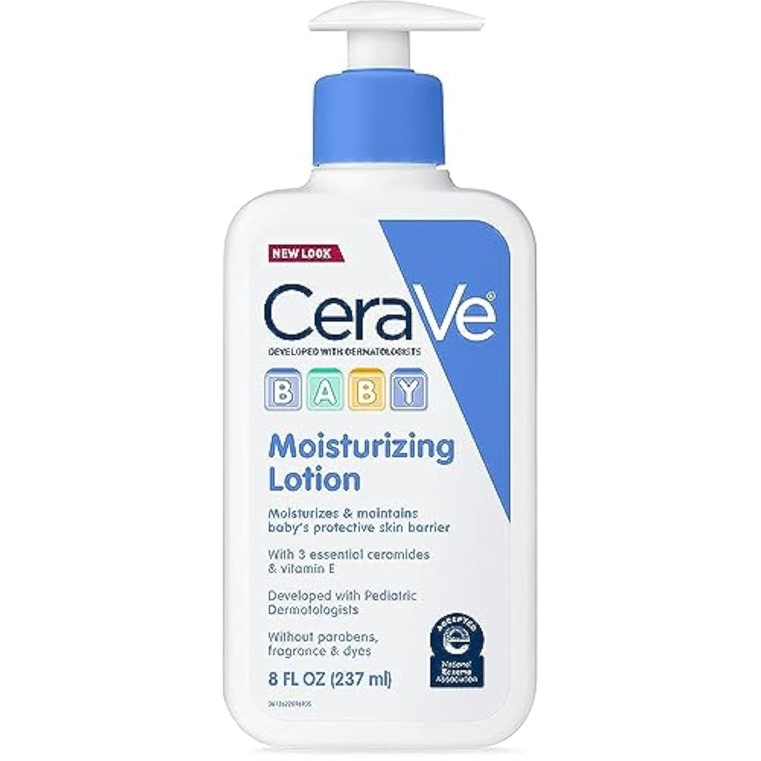 CeraVe Baby Lotion, Gentle Baby Skin Care with Ceramides, Niacinamide & Vitamin E, Fragrance, Paraben, Dye & Phthalates Free, Lightweight Moisturizer, 8 Ounce, Packaging May Vary - Image 2