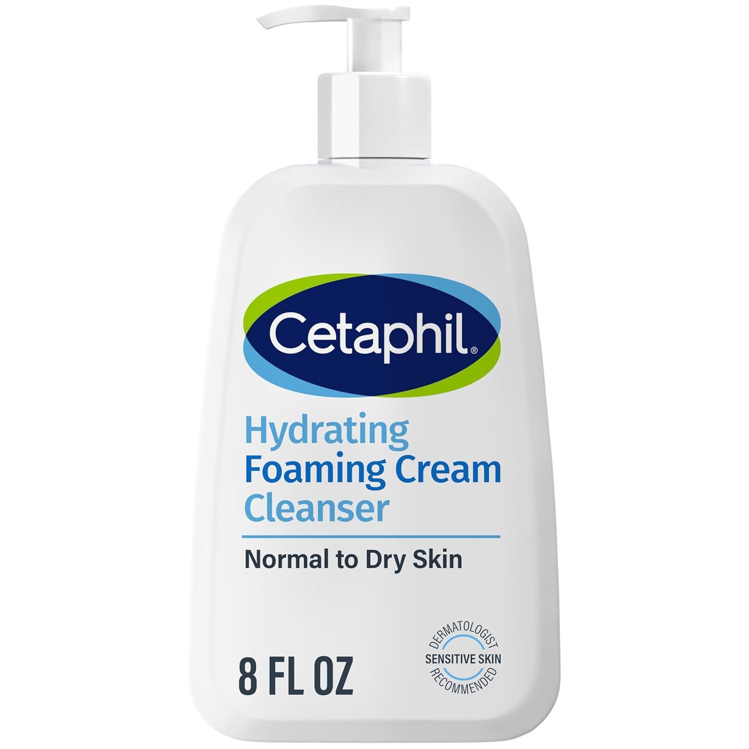 Cetaphil Cream to Foam Face Wash, Hydrating Foaming Cream Cleanser, 8 oz, For Normal to Dry, Sensitive Skin, with Soothing Prebiotic Aloe, Hypoallergenic, Fragrance Free - Image 2