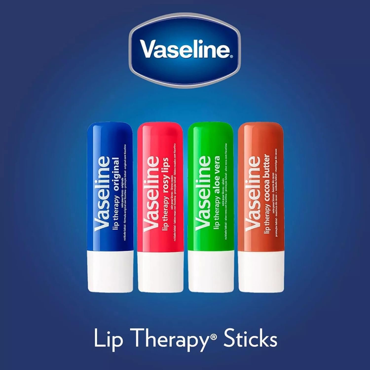 Vaseline Lotion & Lip Therapy Bundle – Healthy Hands Stronger Nails with Keratin Intensive Care Hand Lotion + Original Lip Balm Tube - Image 8