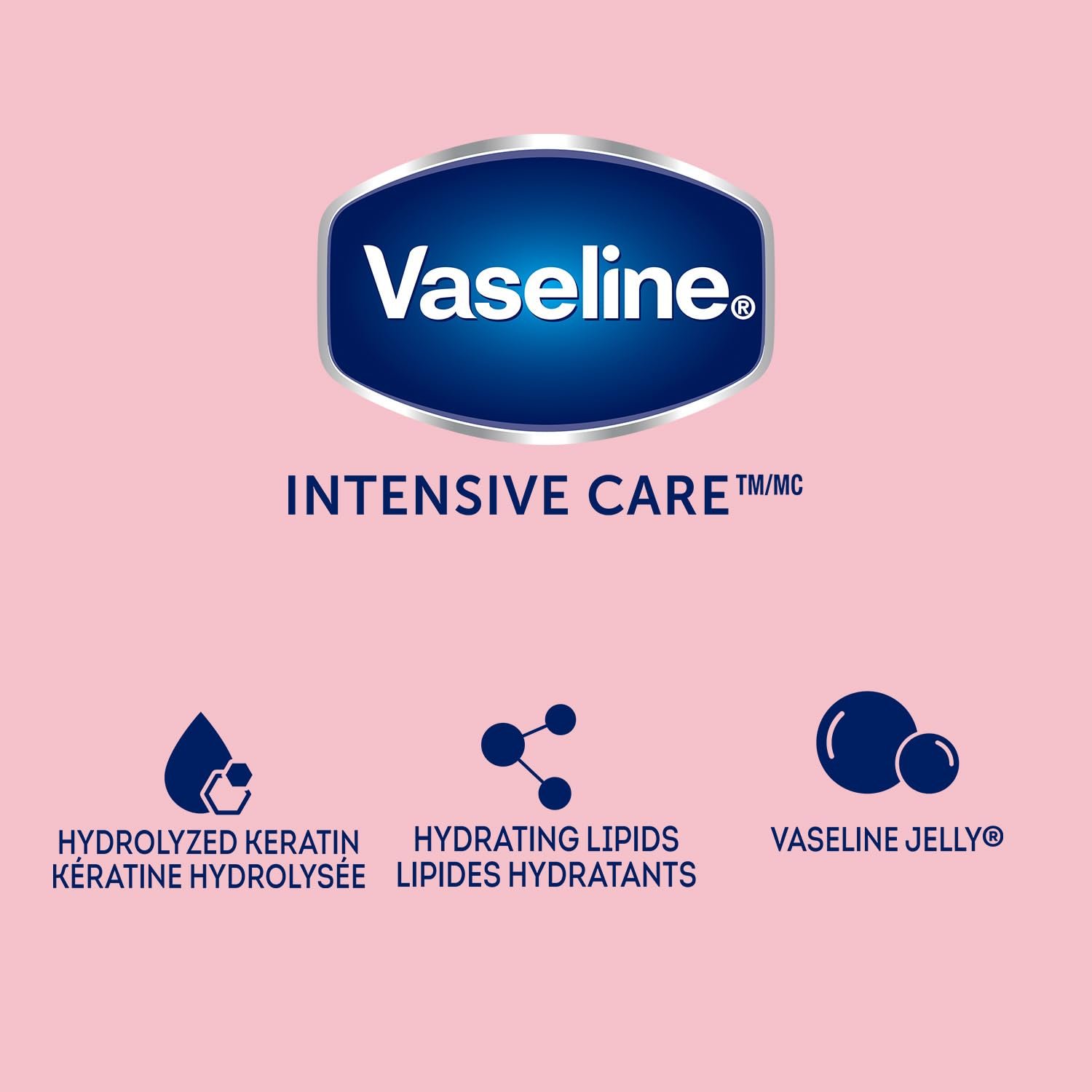 Vaseline Lotion & Lip Therapy Bundle – Healthy Hands Stronger Nails with Keratin Intensive Care Hand Lotion + Original Lip Balm Tube - Image 5