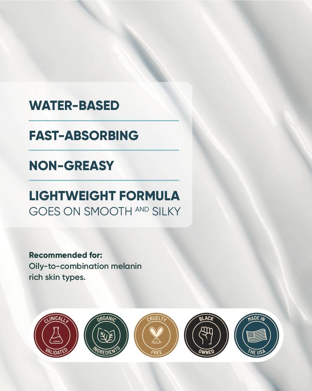 Buttah Skin by Dorion Renaud Oil-Free Hyaluronic Gel Cream 2oz - Daily Moisturizer - Hyaluronic Acid for Deep Hydration - AM & PM Moisturizer - Naturally Based Skin Care - Black-Owned Skincare - Image 6